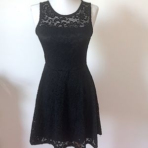 Black lace dress